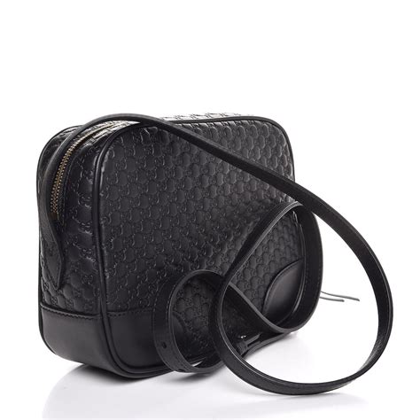 gucci guccissima bree crossbody|Gucci Bree Black Leather Microguccisima GG Cross Body Bag.